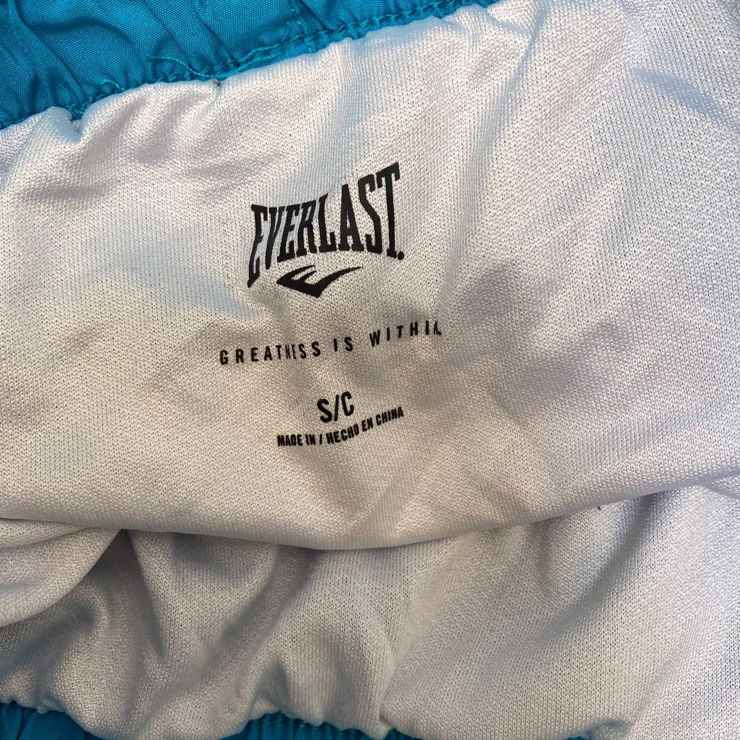 Everlast Sprinter Shorts Womens Small Blue Athletic Gym Training Elastic Waist