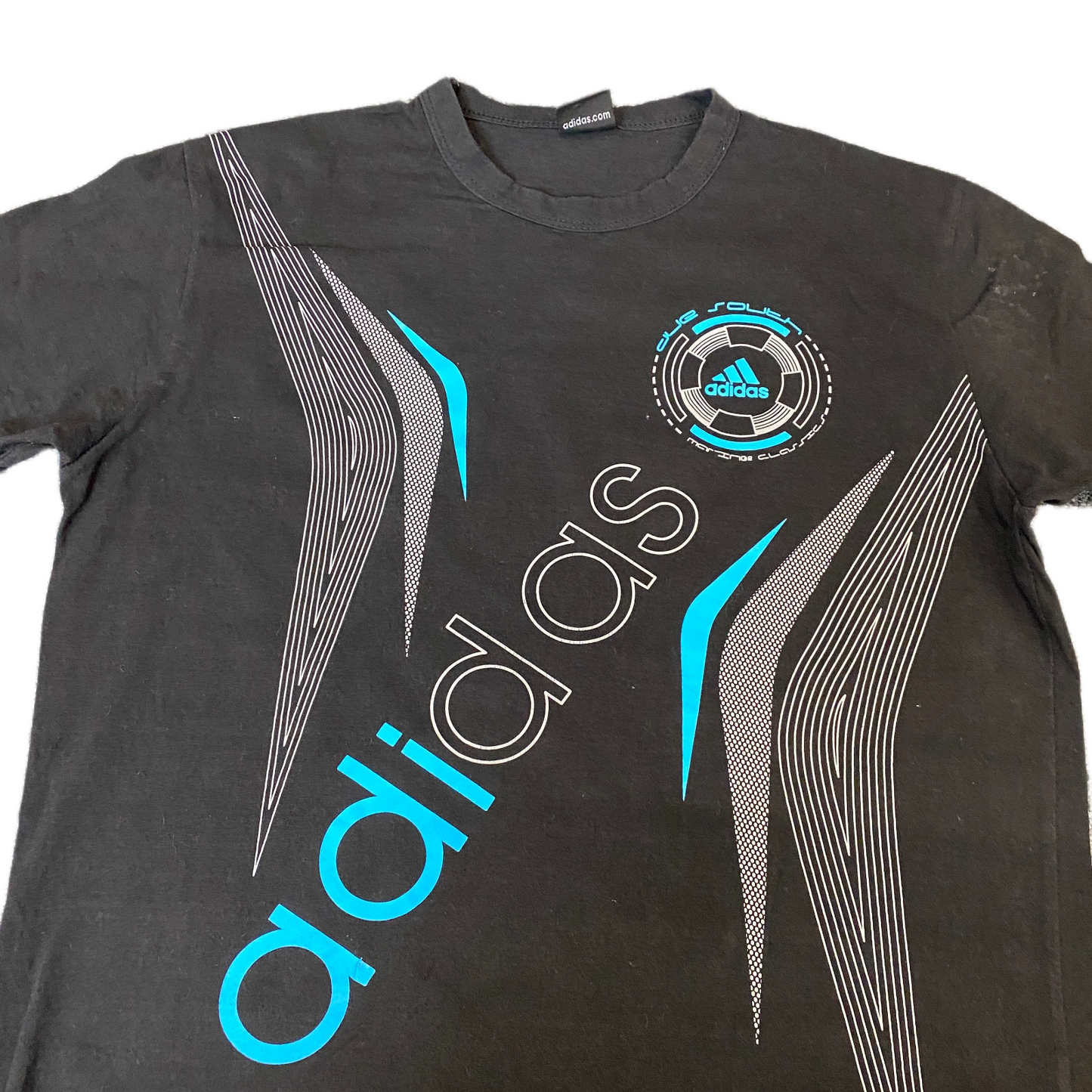 Adidas T-Shirt Mens S Black Graphic Logo Casual Short Sleeve Crew Neck Pullover