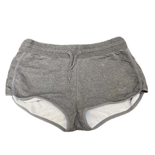 Running Sprinter Shorts Womens S 31" Waist Grey Athletic Gym Workout Dolphin Hem