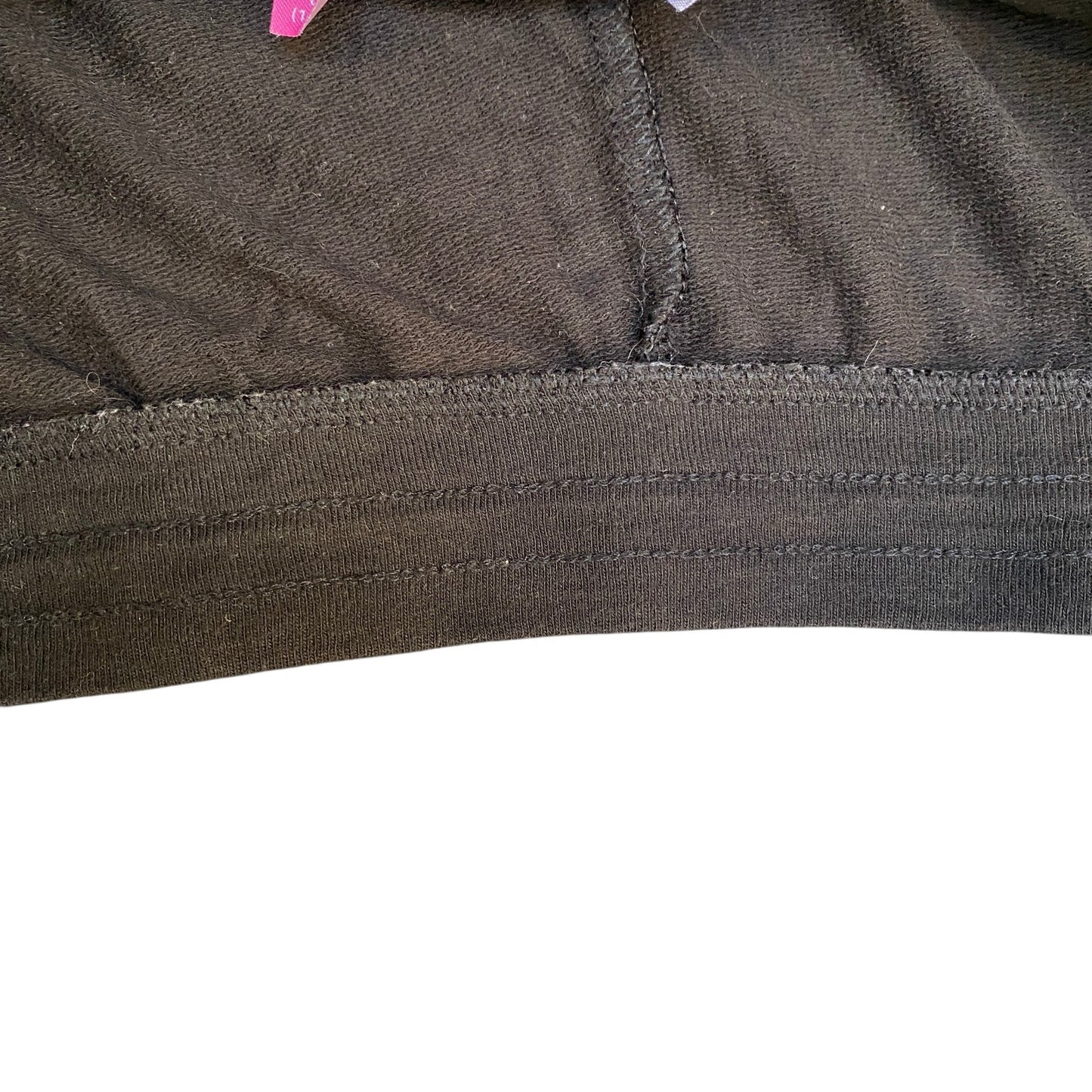 Running Sprinter Shorts Women L 28" Waist Black Athletic Gym Workout Dolphin Hem