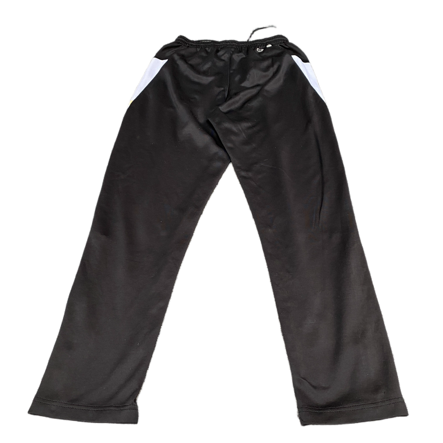 PUMA Track Pants Fits as Mens 25" Waist Black Gym Drawstring Ankle Zip Trousers