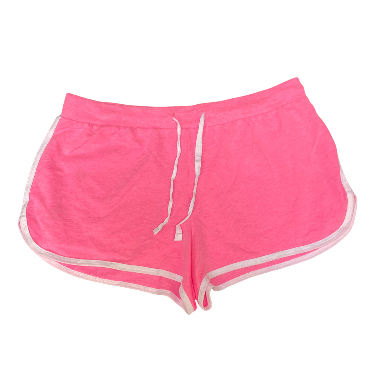 Running Sprinter Shorts Womens Large Pink Athletic Fit Gym Workout Drawstring