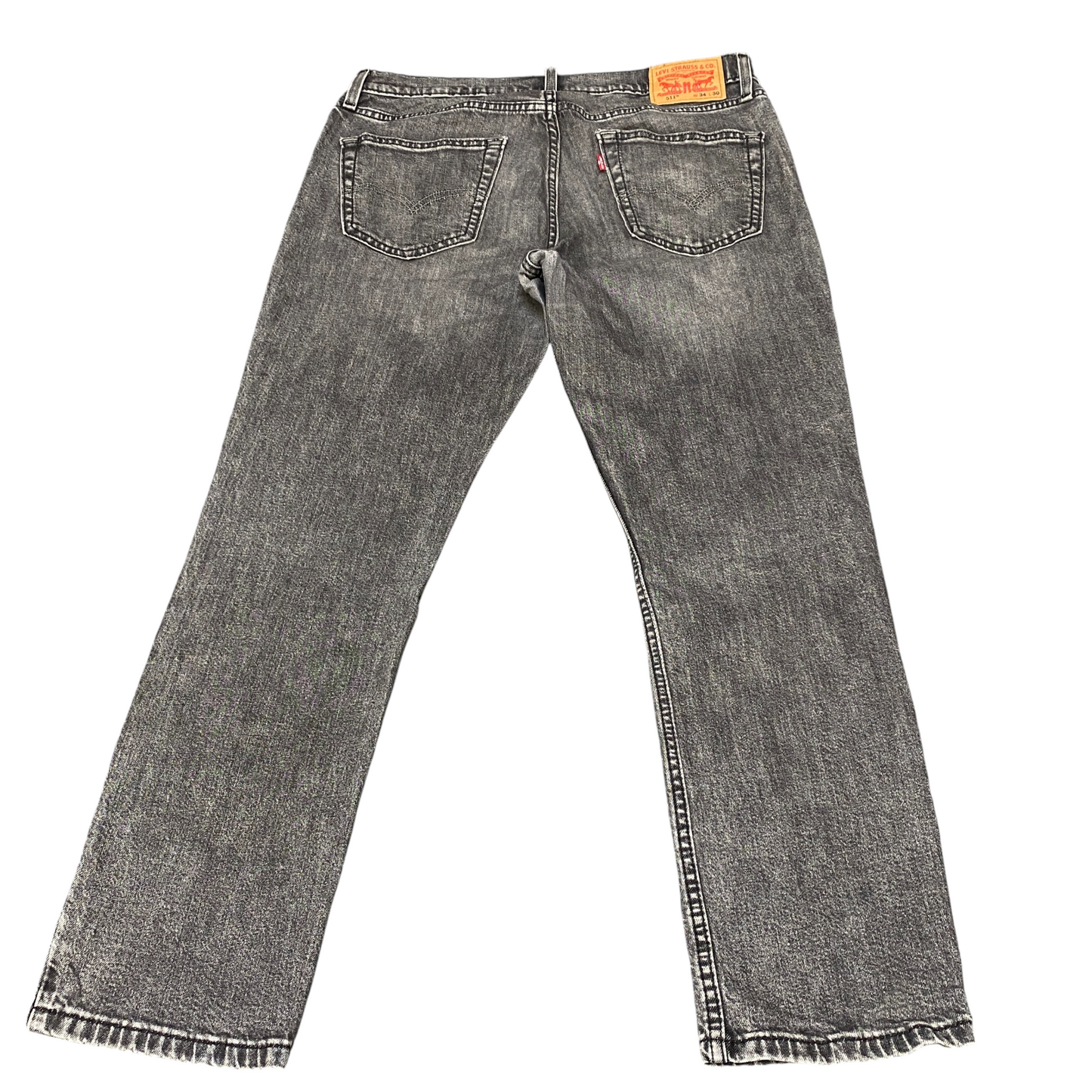 Levi's 511 Jeans Mens 37" Waist Grey Low Waist Streetwear Grunge Straight Leg