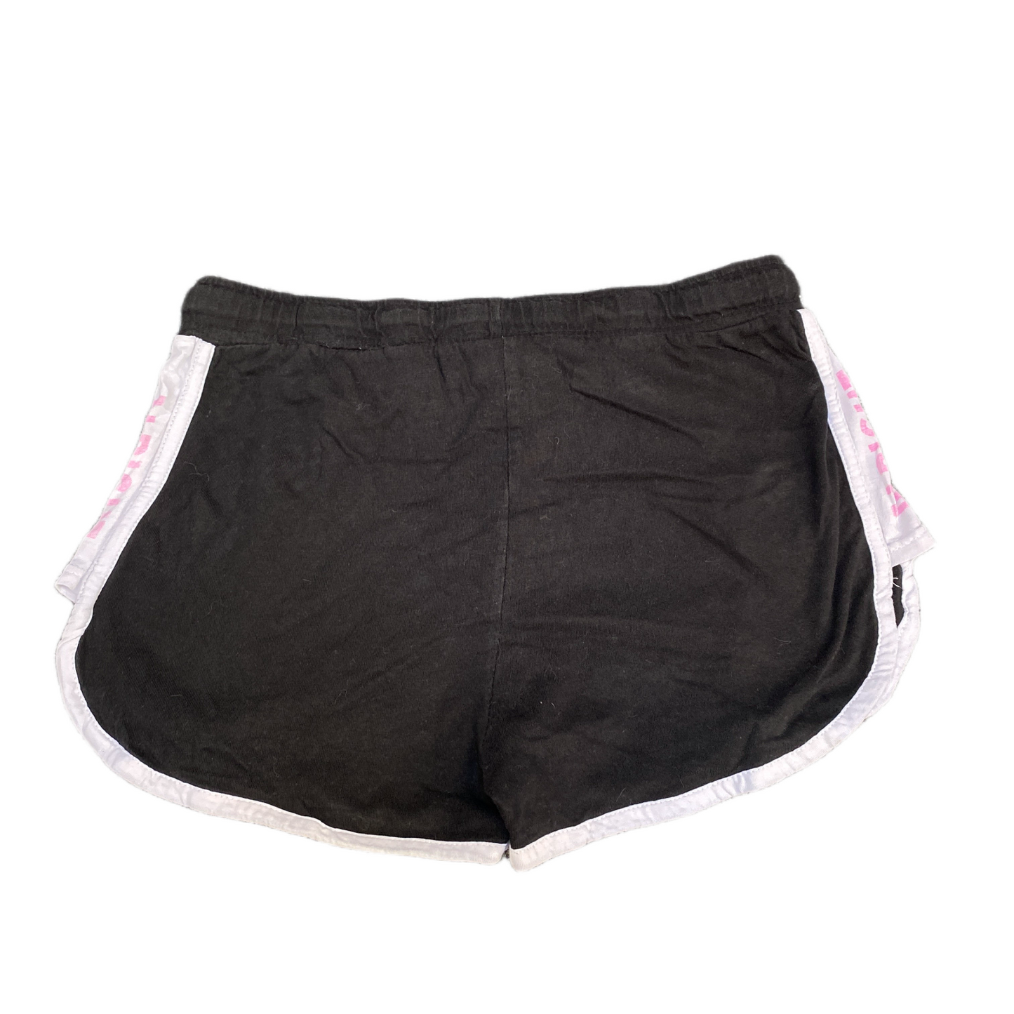 Running Sprinter Shorts Womens M 28" Waist Black White Athletic Gym Dolphin Hem