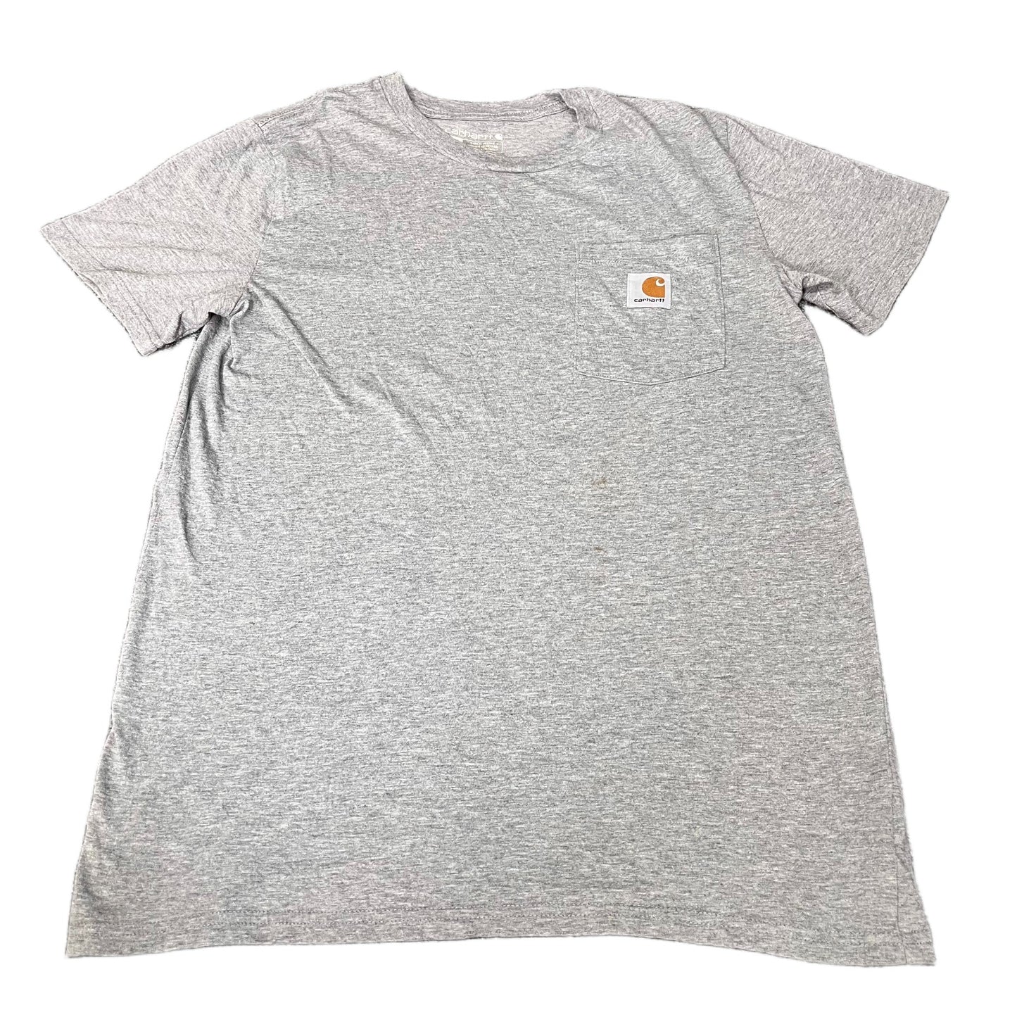 Carhartt Pocket T-Shirt Womens L Grey Heather Short Sleeve Pullover Summer Tee