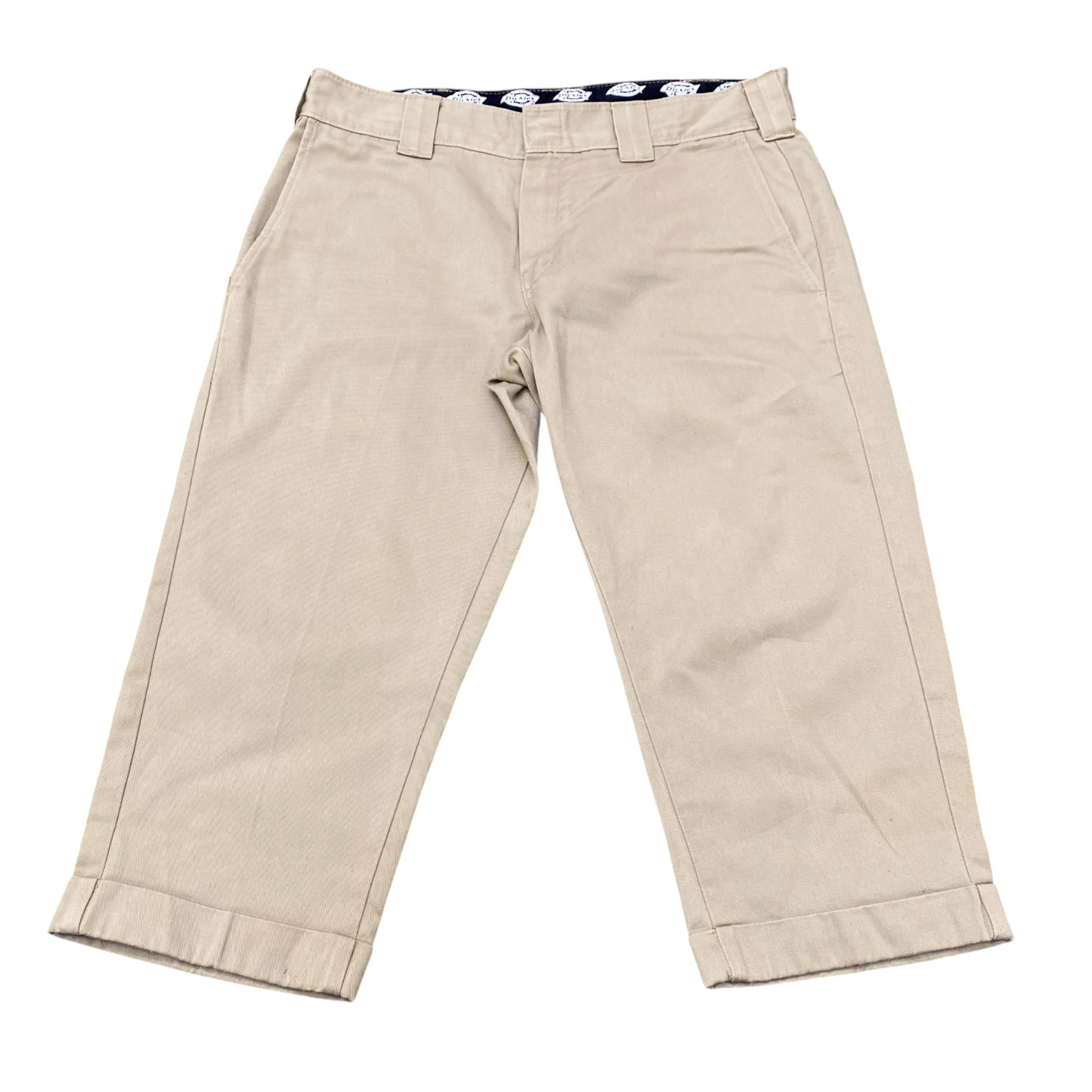 Dickies Trousers Men's Large Beige Straight Fit Slash Pockets Workwear Outdoor