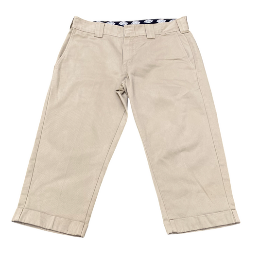 Dickies Trousers Men's Large Beige Straight Fit Slash Pockets Workwear Outdoor
