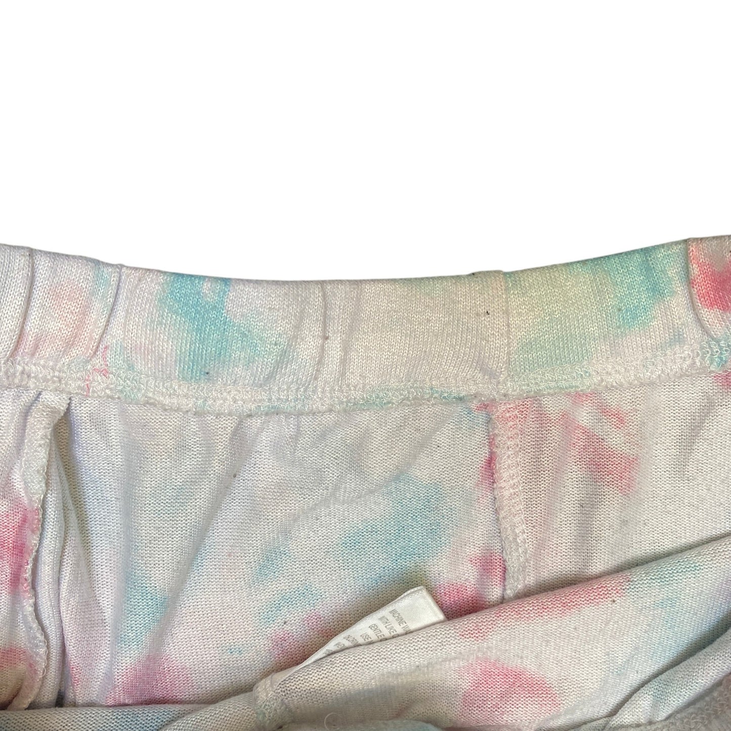 Running Sprinter Shorts Womens L 30" Waist Multi Tie Dye Athletic Dolphin Hem