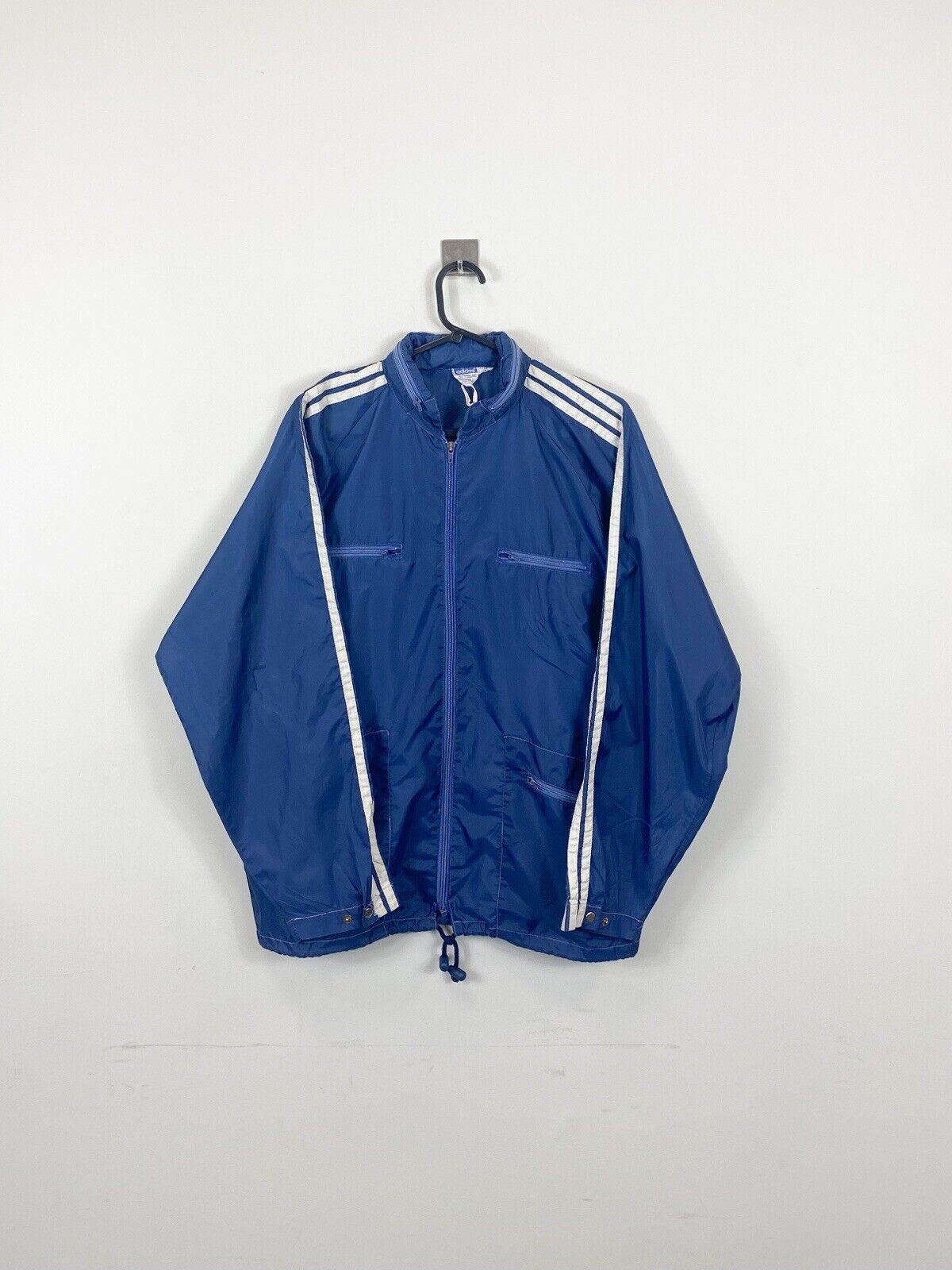 Adidas Lightweight Zip Up Jacket Blue Mens L