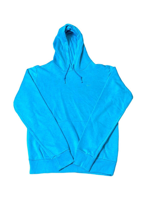 Nike Hoodie Blue Turquoise Women’s M Swoosh Chest Logo