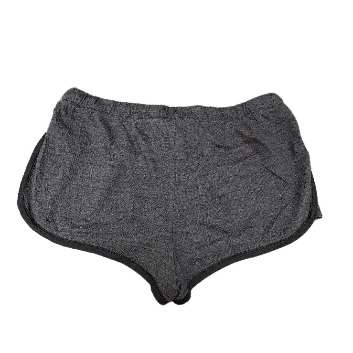 Reebok Running Sprinter Shorts Womens M 33" Waist Grey Gym Workout Dolphin Hem