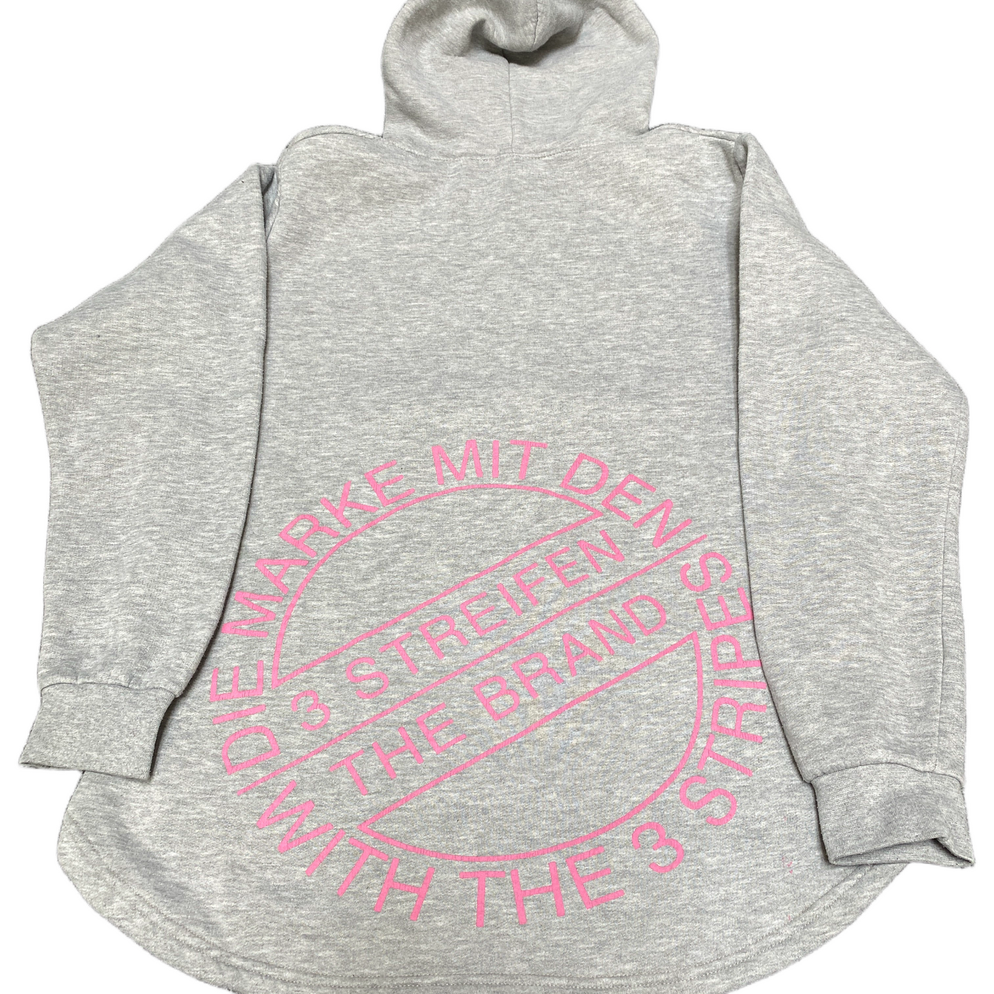Adidas Originals Hoodie Womens XL Grey Heather Fleece Lined Long Sleeve Pullover