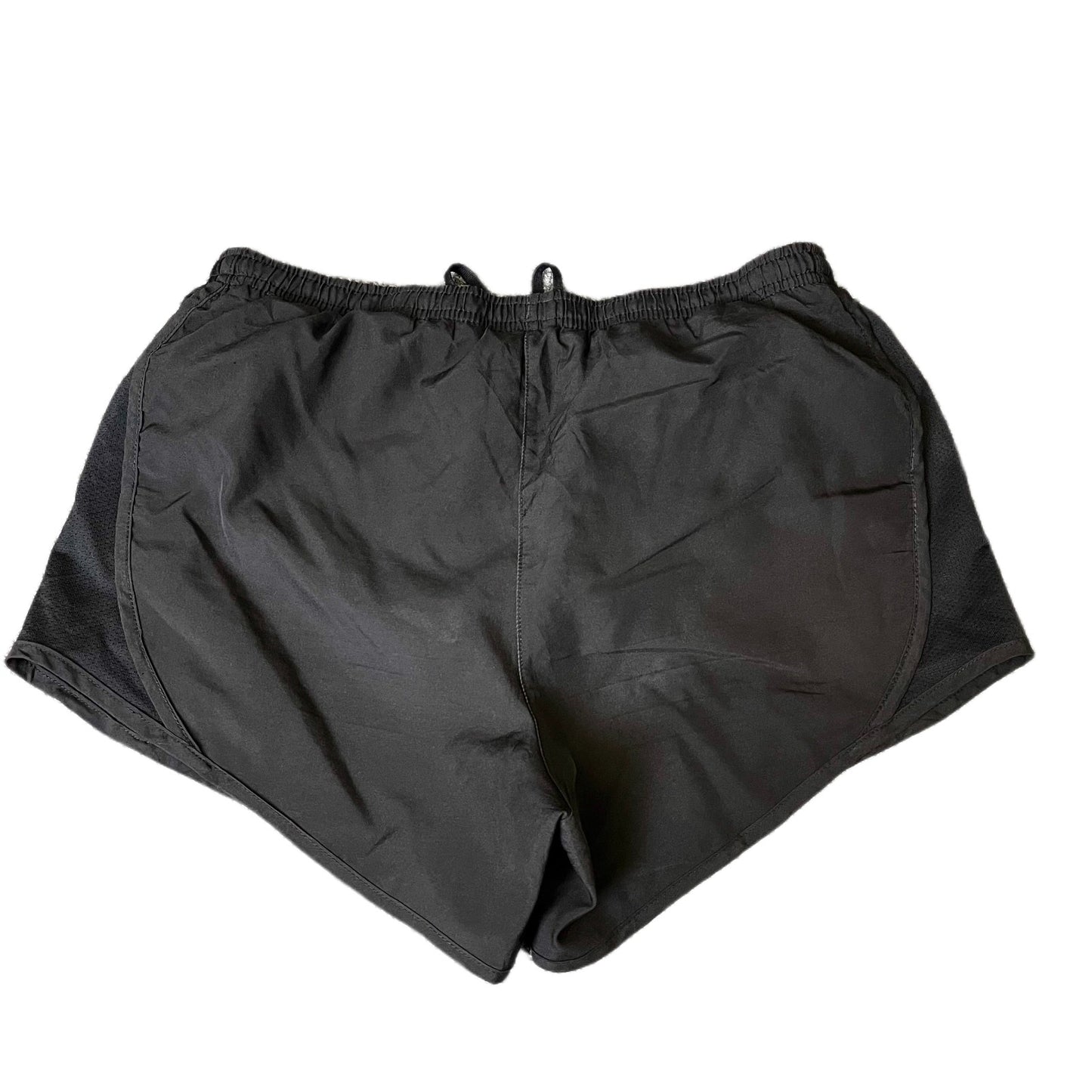 Nike Running Sprinter Shorts Fits as Women S 25" Waist Black Workout Dolphin Hem