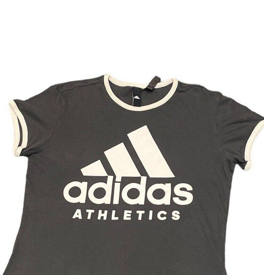 Adidas Athletic T Shirt Black and White Womens S