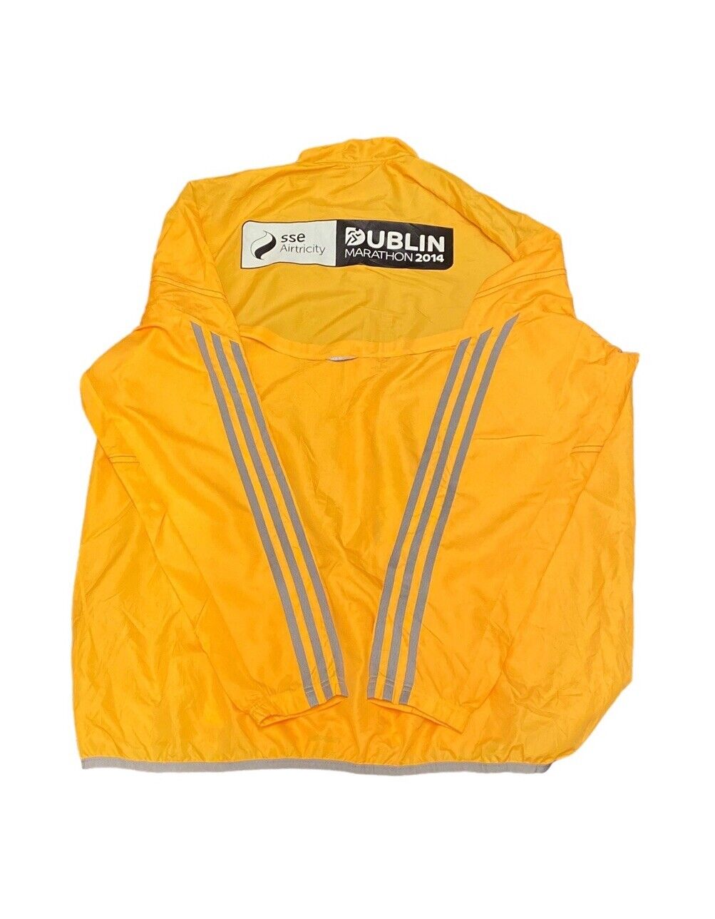 Adidas Lightweight Zip Up Jacket Marathon Yellow Mens XL