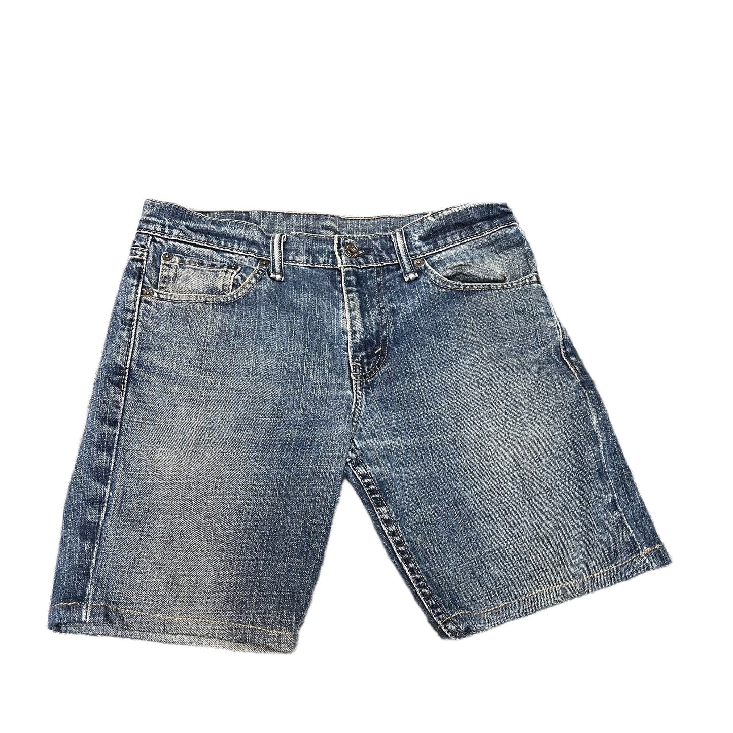 Levi's 511 Jean Shorts Fits as Men S 30" Waist Blue Medium Wash Slim Fit Red Tab