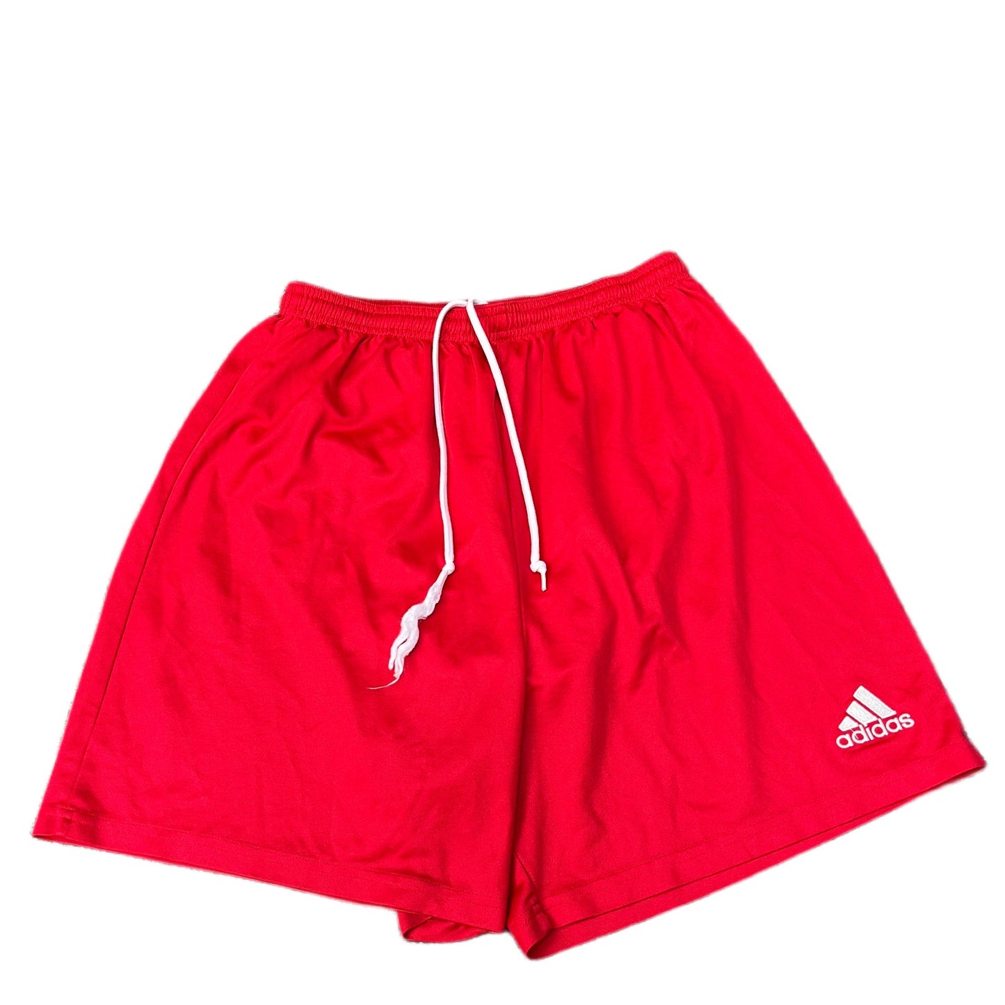 Adidas Climalite Athletic Shorts Mens XS 25" Waist Red Gym Training Drawstring