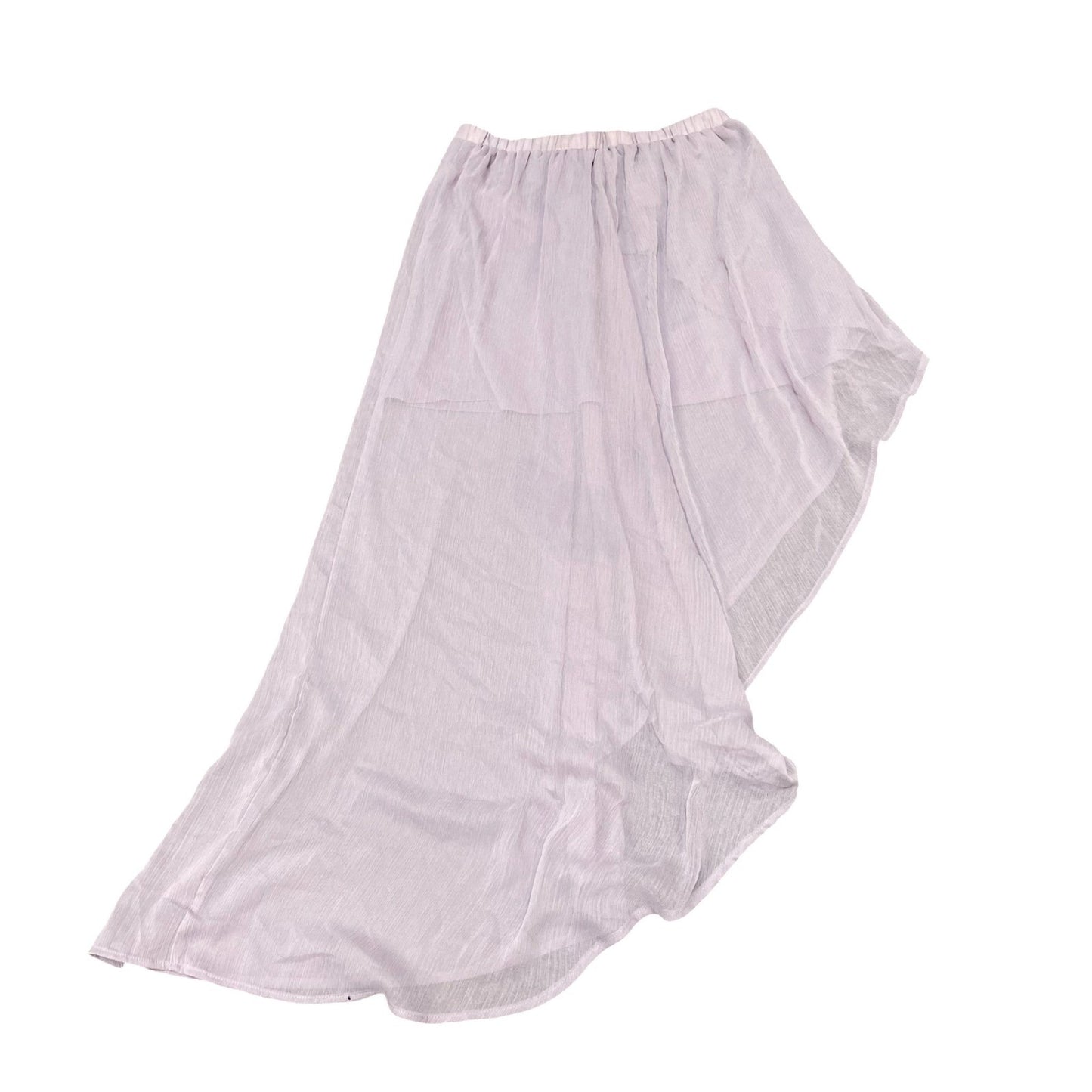 Xhilaration Long Draped Skirt Womens Small Grey Elastic Waist Lined Pull On