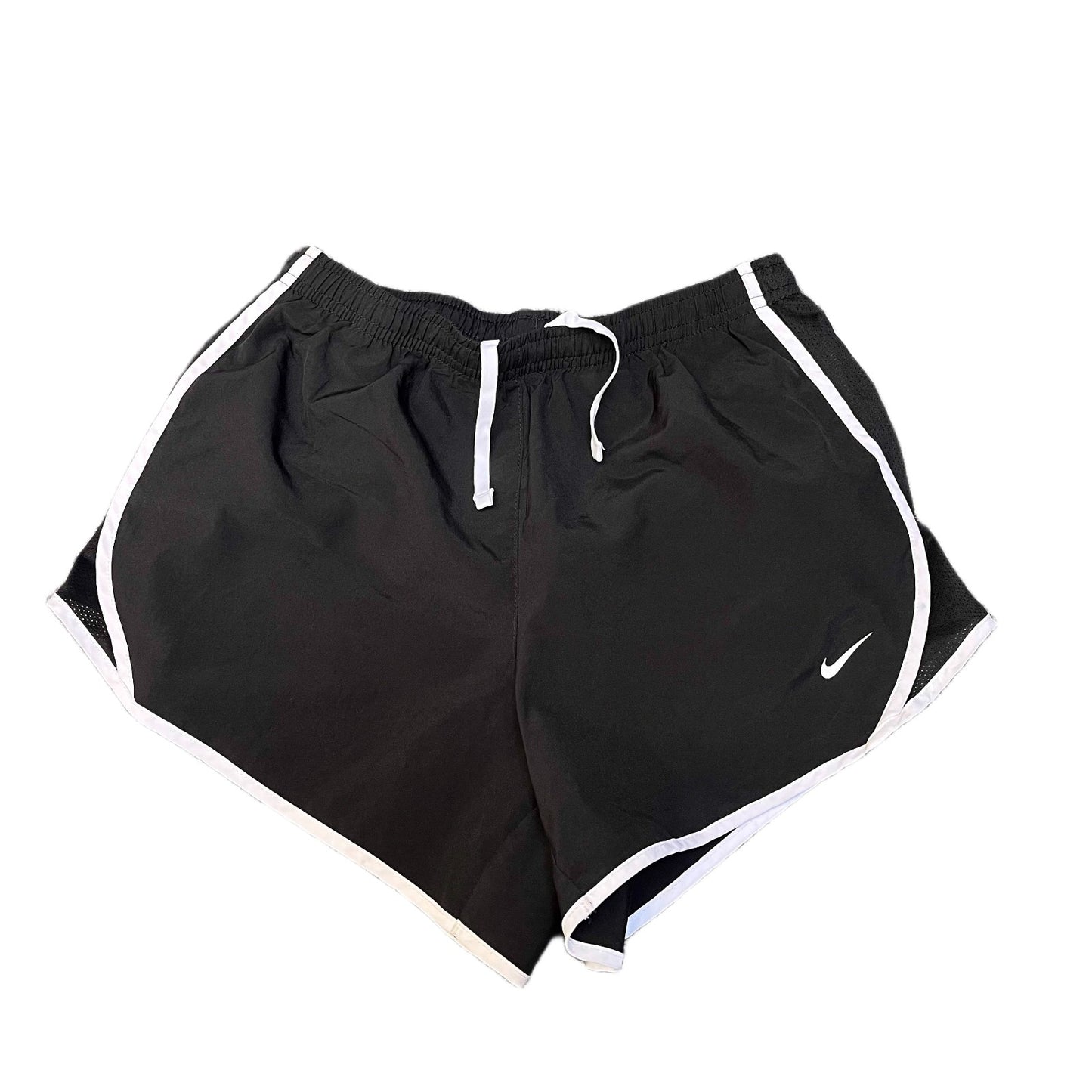 Nike Running Sprinter Shorts Fits as Womens Small 23" Waist Black Dolphin Hem