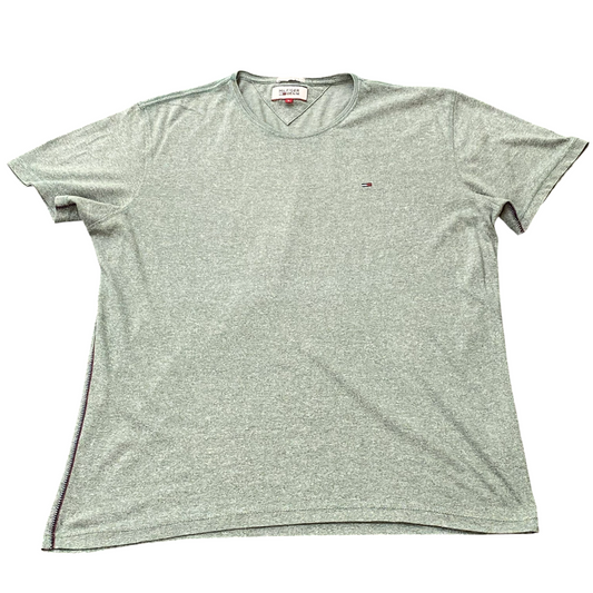 Hilfiger Denim T-Shirt Womens Large Green Crew Neck Short Sleeve Tee