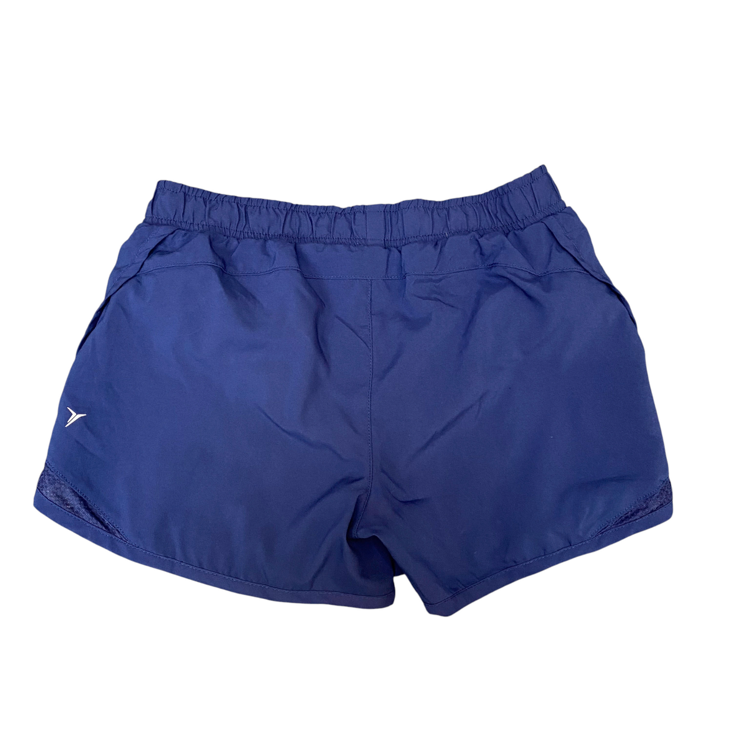 Active Running Sprinter Shorts Womens Large Navy Go Dry Athletic Elastic Waist