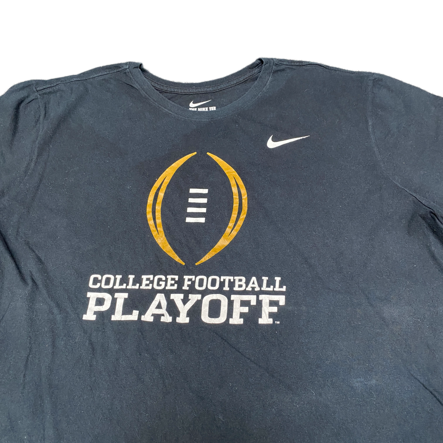 Nike T-Shirt Mens XL Black College Football Playoff Athletic Fit Crew Neck Tee
