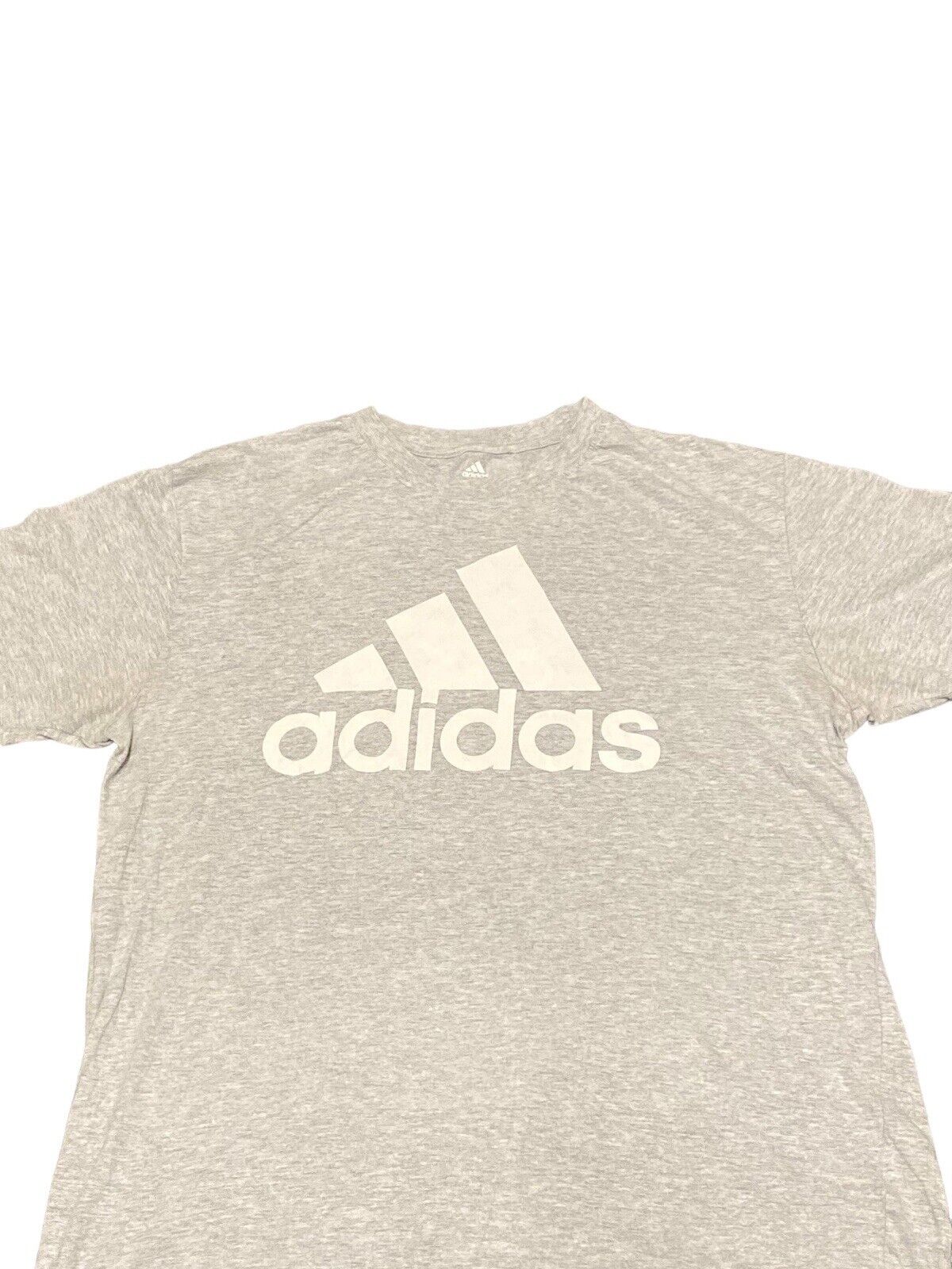 Adidas T-Shirt Grey Mens XL Chest Logo