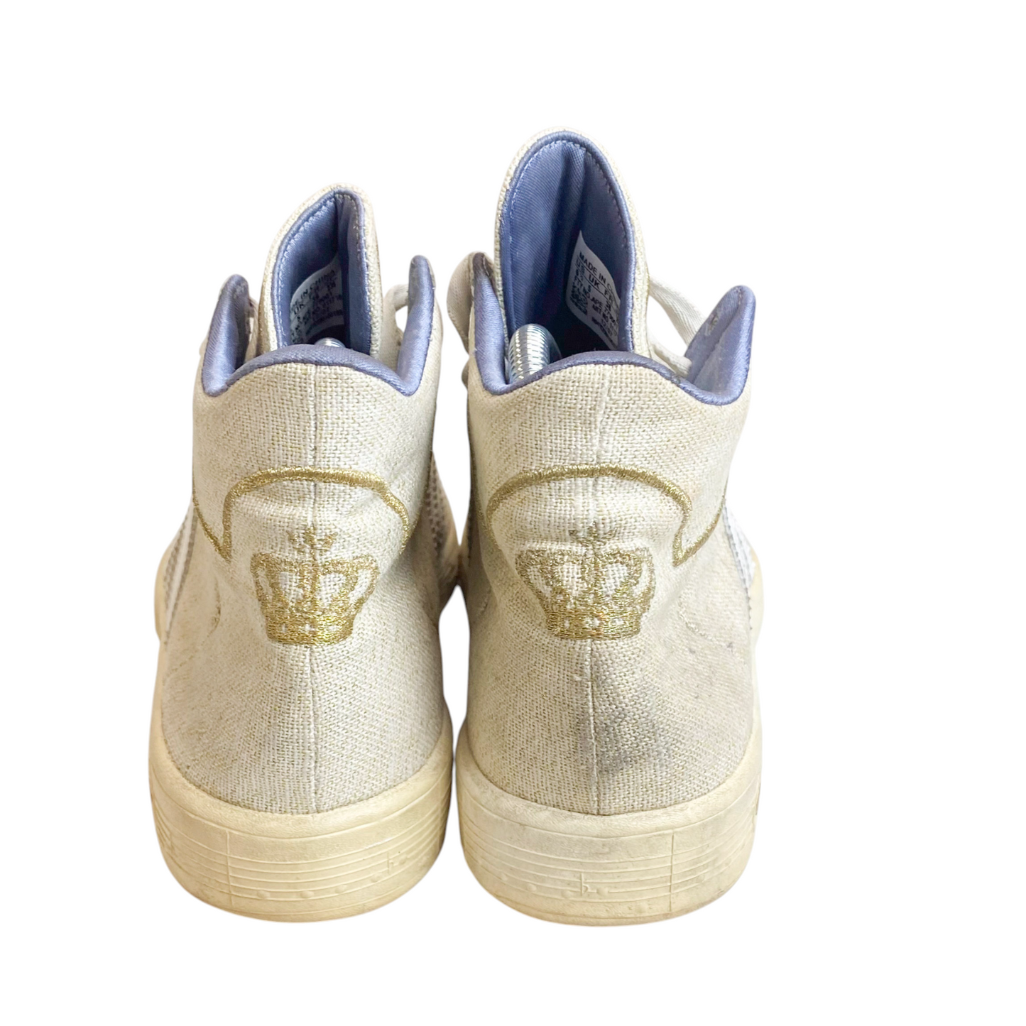 Adidas Respect Me Sneakers Shoes Men's UK 5  Canvas White High Top Lace Up