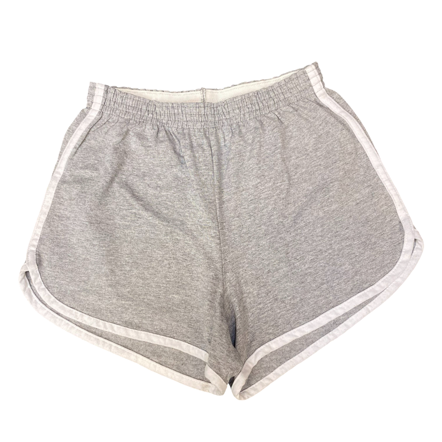 Running Sprinter Stanford Shorts Womens Small Grey Heather Athletic Dolphin Hem