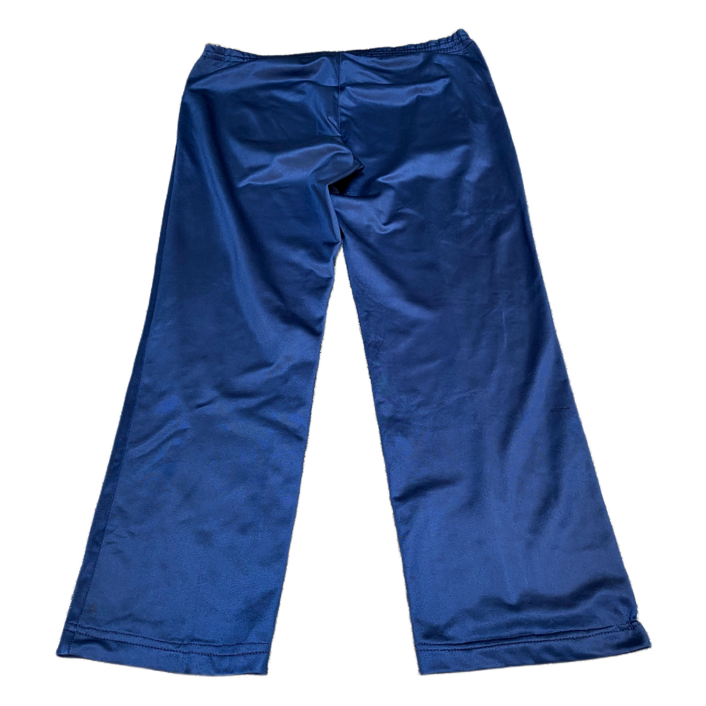 PUMA Track Pants Fits as Womens 38" Waist Blue Flat Front Straight Leg Trousers