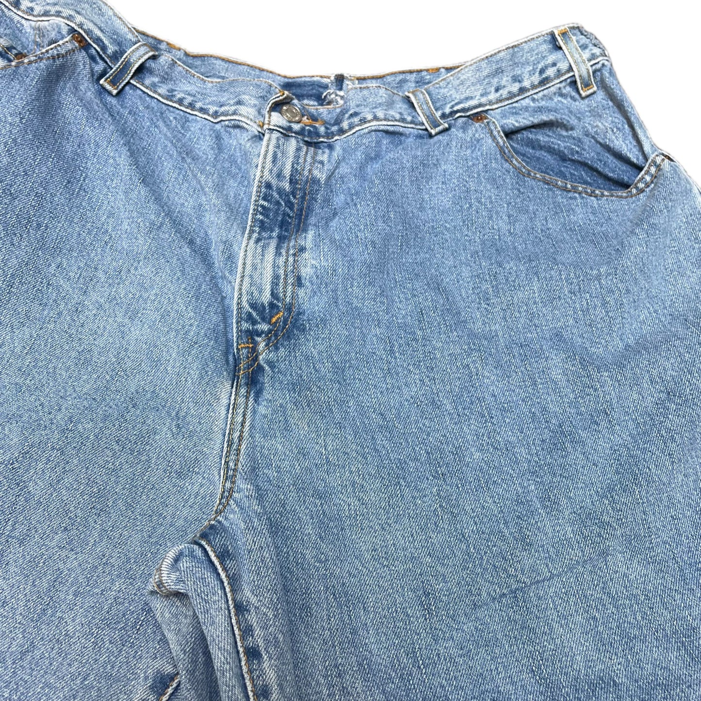 Levi's 550 Shorts Fits as Mens XL 39" Waist Blue Denim Light Wash Relaxed Fit