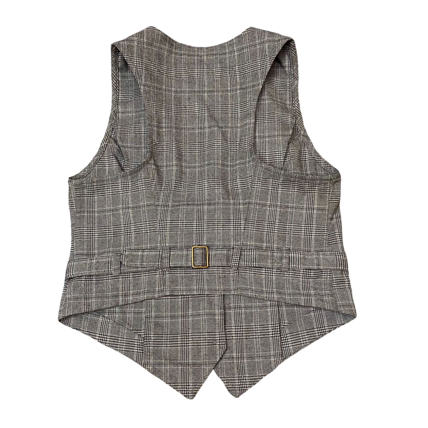 Vest Womens S Grey Palid Sleeveless V-Neck Business Formal Outdoor Button Front