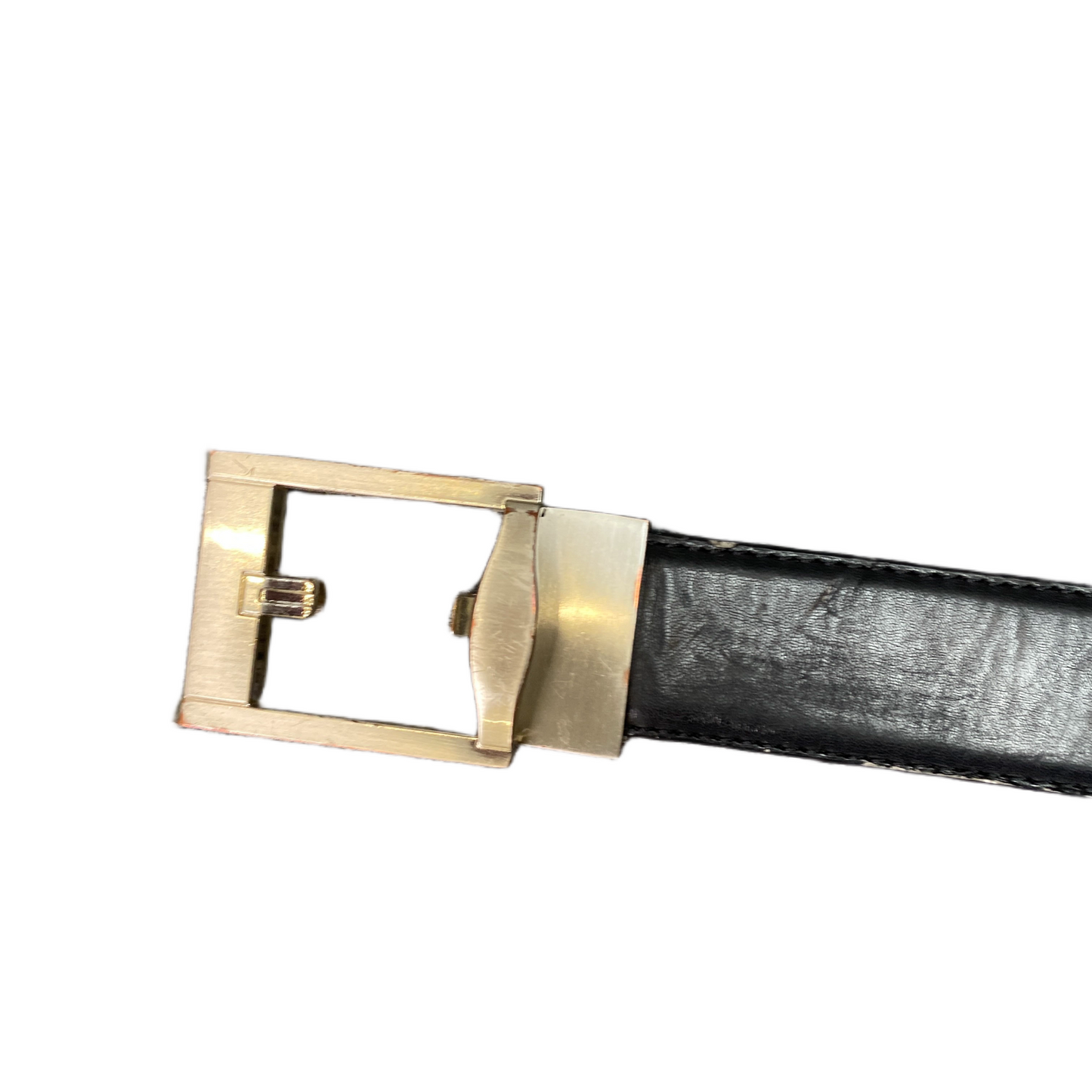 Jürgen Anders Collections Waist Belt Mens Black Leather Silver Buckle 47 inches