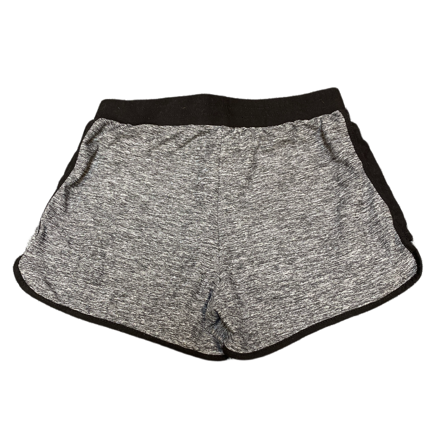 Running Sprinter Shorts Womens S 26" Waist Grey Black Athletic Gym Dolphin Hem