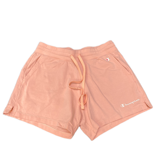 Sweat Shorts Womens Small 28" Waist Peach Side Slit Elastic Waist Drawstring