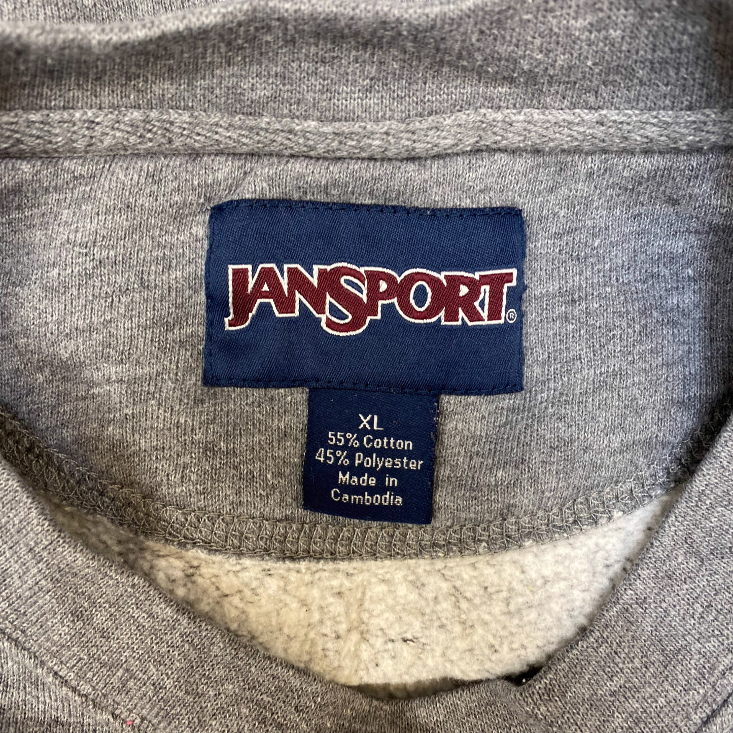 Jansport Sweatshirt Mens XL Grey Biola University Eagles NCAA Crew Neck Pullover