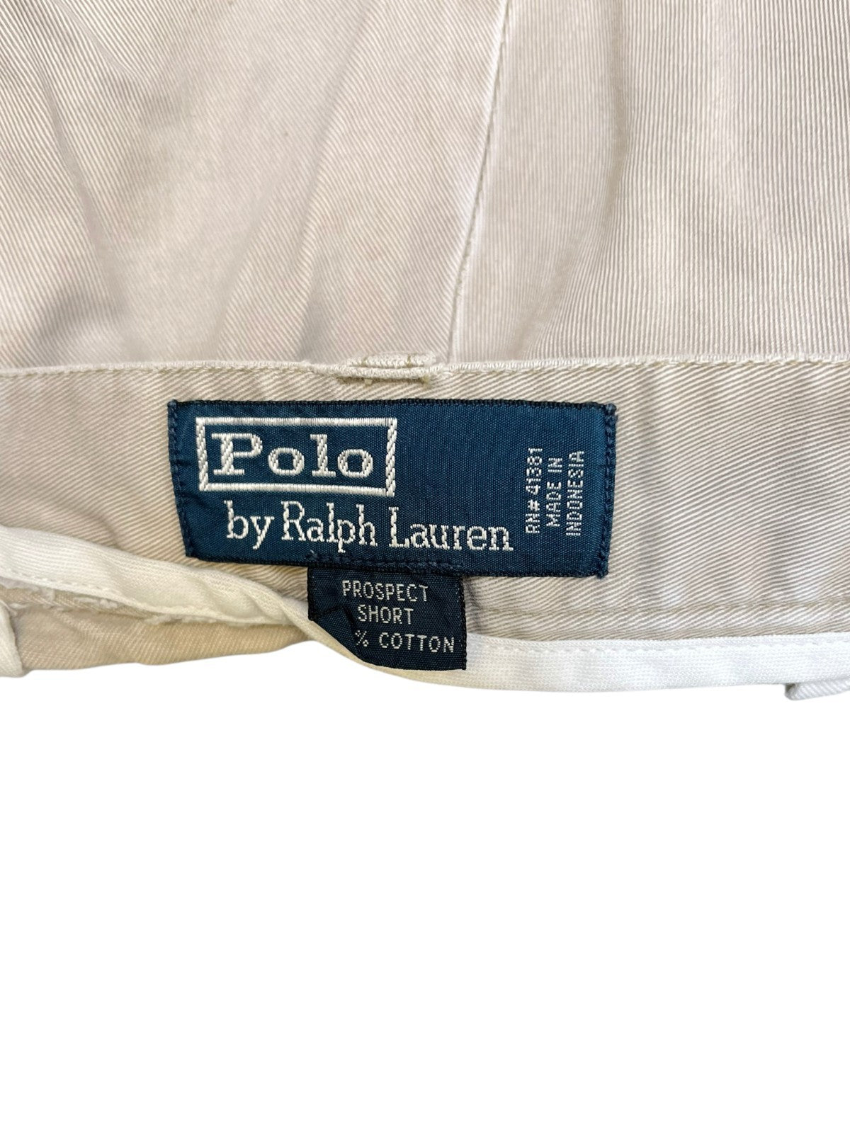 Polo Ralph Lauren Prospect Classic Chino Shorts Fits as Mens XL 36" Waist Beige