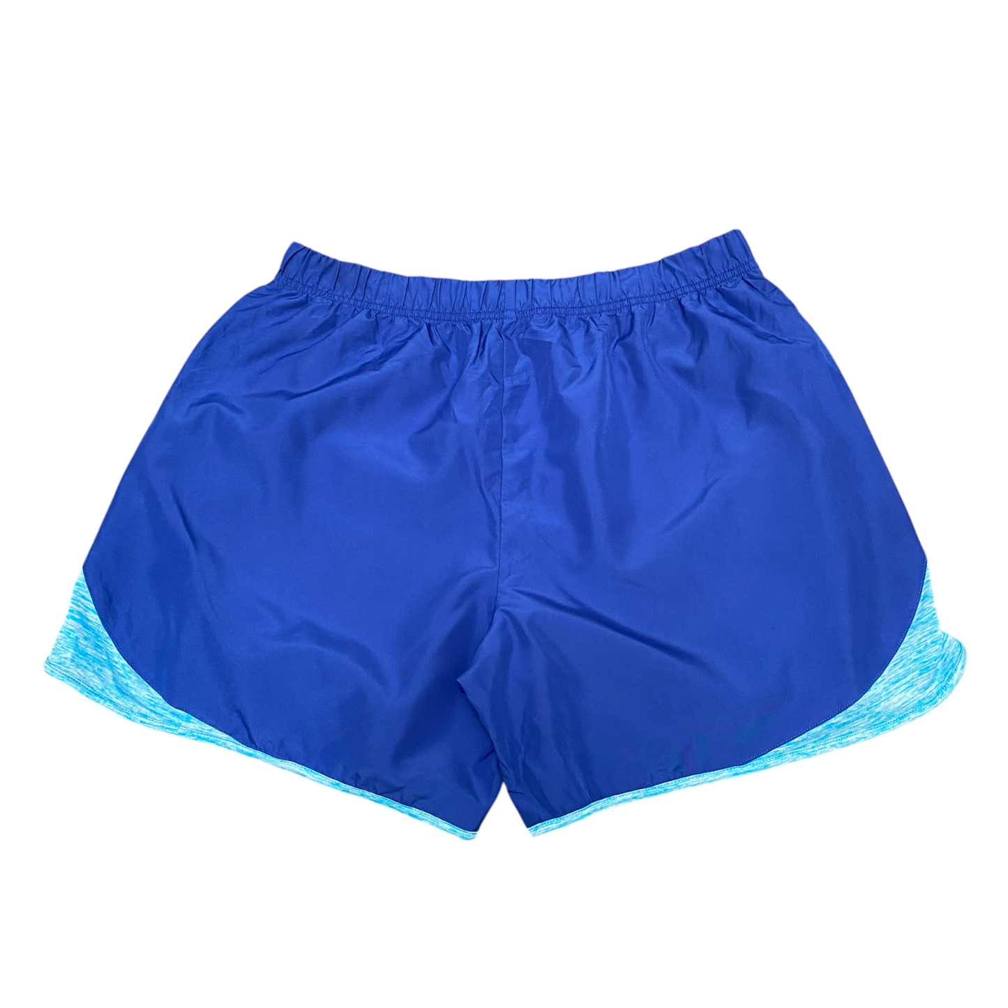 Running Sprinter Shorts Womens Large Blue Athletic Fit Workout Elastic Waist