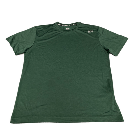 Reebok Activewear T-Shirt Fits as Mens Medium Green Short Sleeve Crew Neck