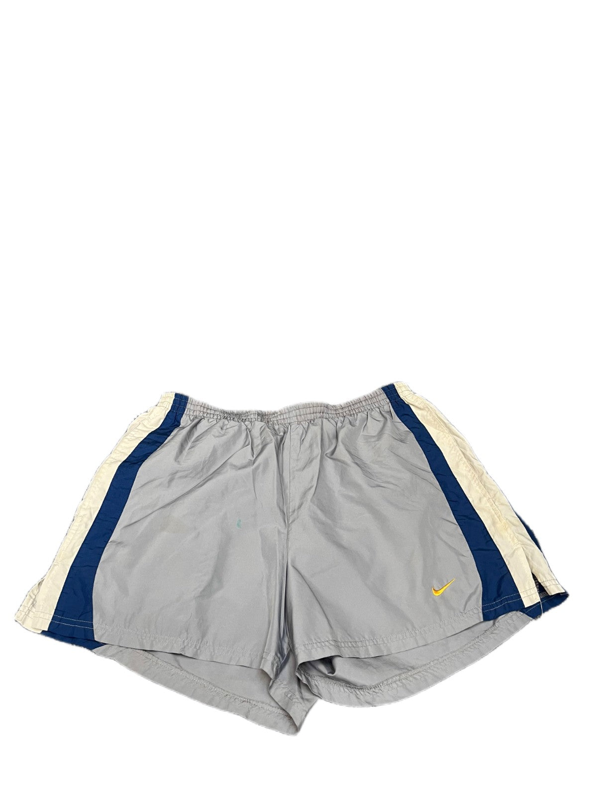 Nike Athletic Running Shorts Fits as Mens S 30" Waist Grey Elastic Waist Pull On