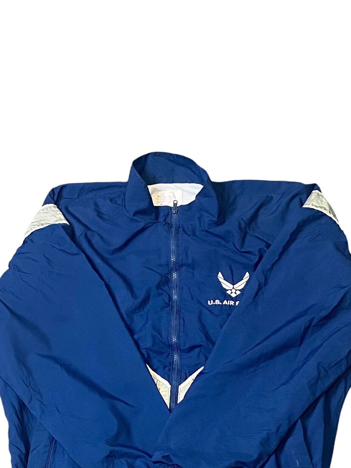 U.S. Air Force Windbreaker Jacket Men M Blue Full Zip