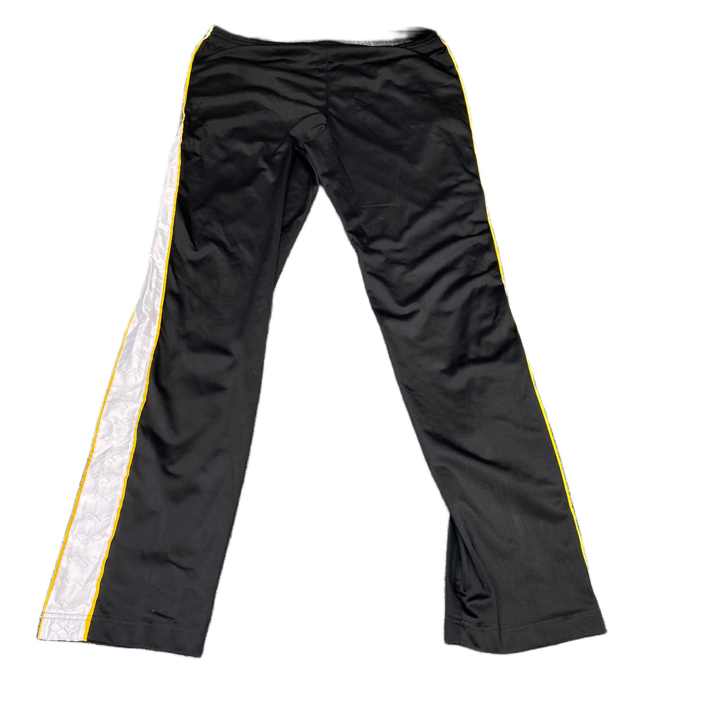 Arena Joggers Fits as Mens XL 36" Waist Black White Straight Leg Track Trouser
