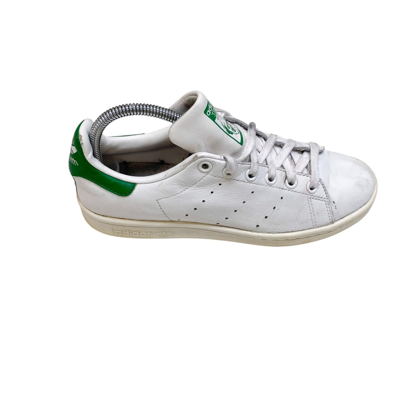Adidas Originals Stan Smith Sneakers Women 4.5 White Green Casual Tennis Classic