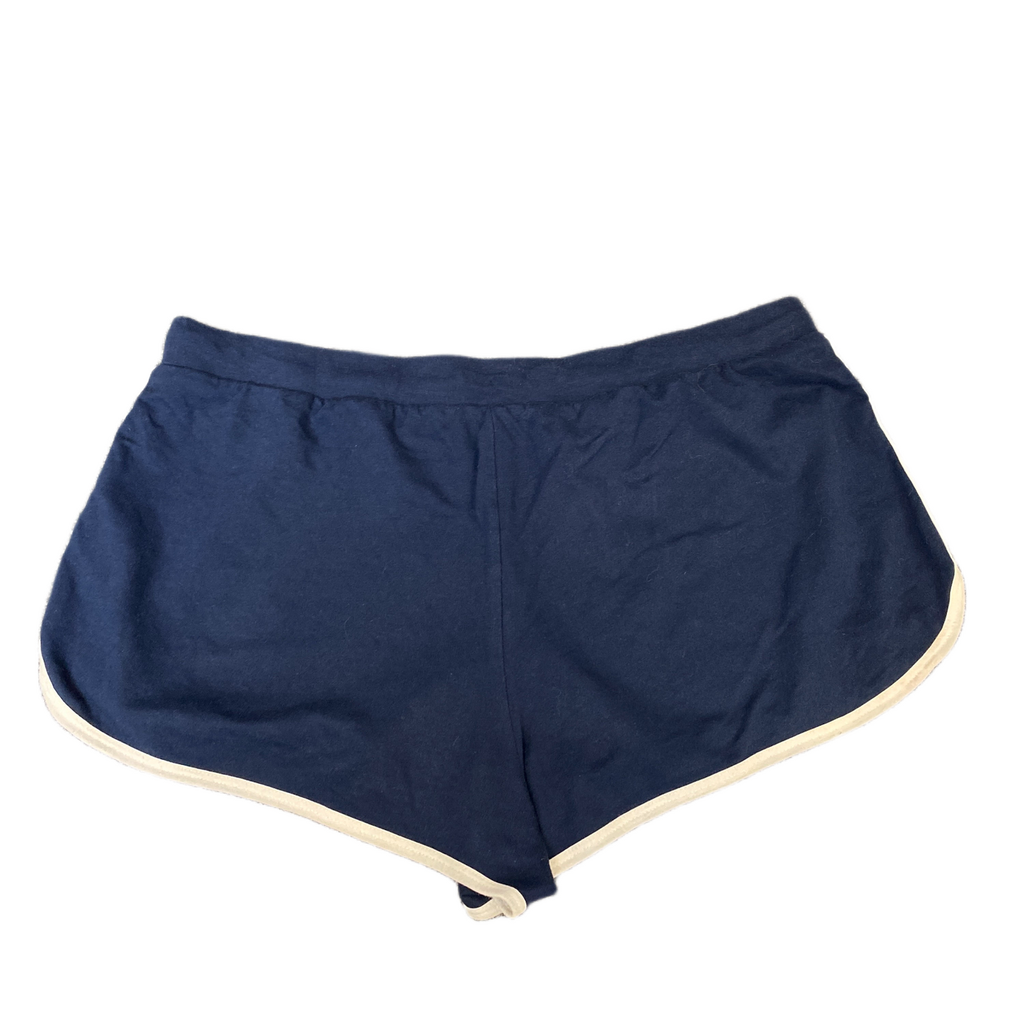 Running Sprinter Shorts Womens 2XL 35" Waist Blue White Athletic Fit Dolphin Hem