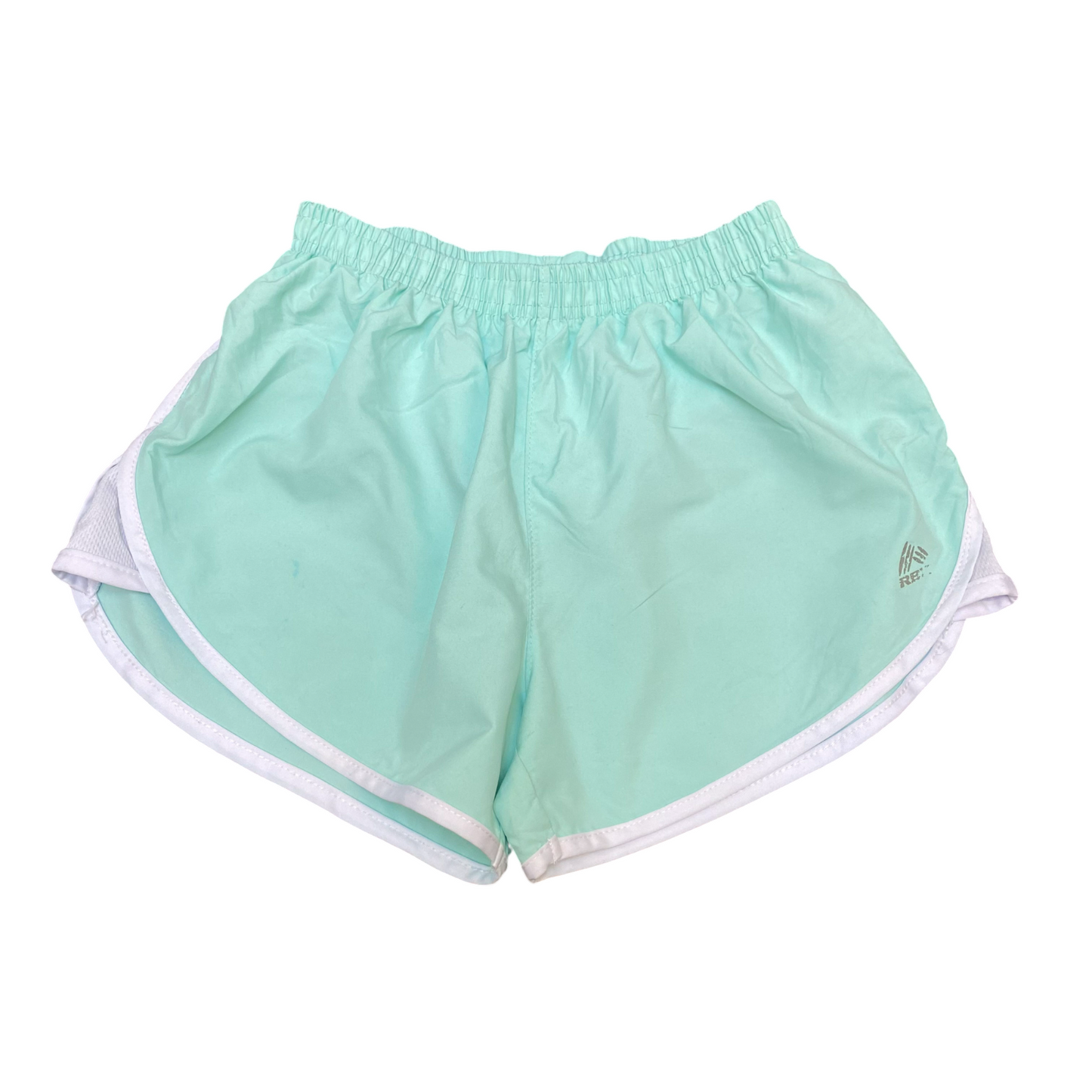 Running Sprinter Shorts Girls L Blue Performance Stretch Elastic Waist Athletic