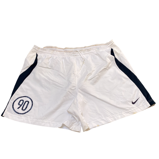 Nike Shorts Mens XXL White Dri Fit Swoosh Logo Elastic Waist Running Athletic