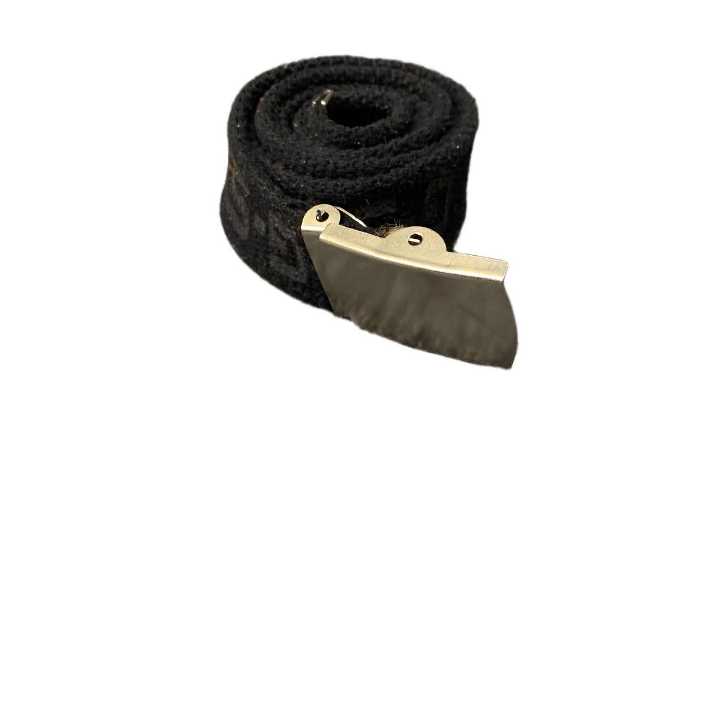 G-Star RAW Waist Belt Mens Black Woven Fabric Adjustable Silver Buckle 42.5 Inch