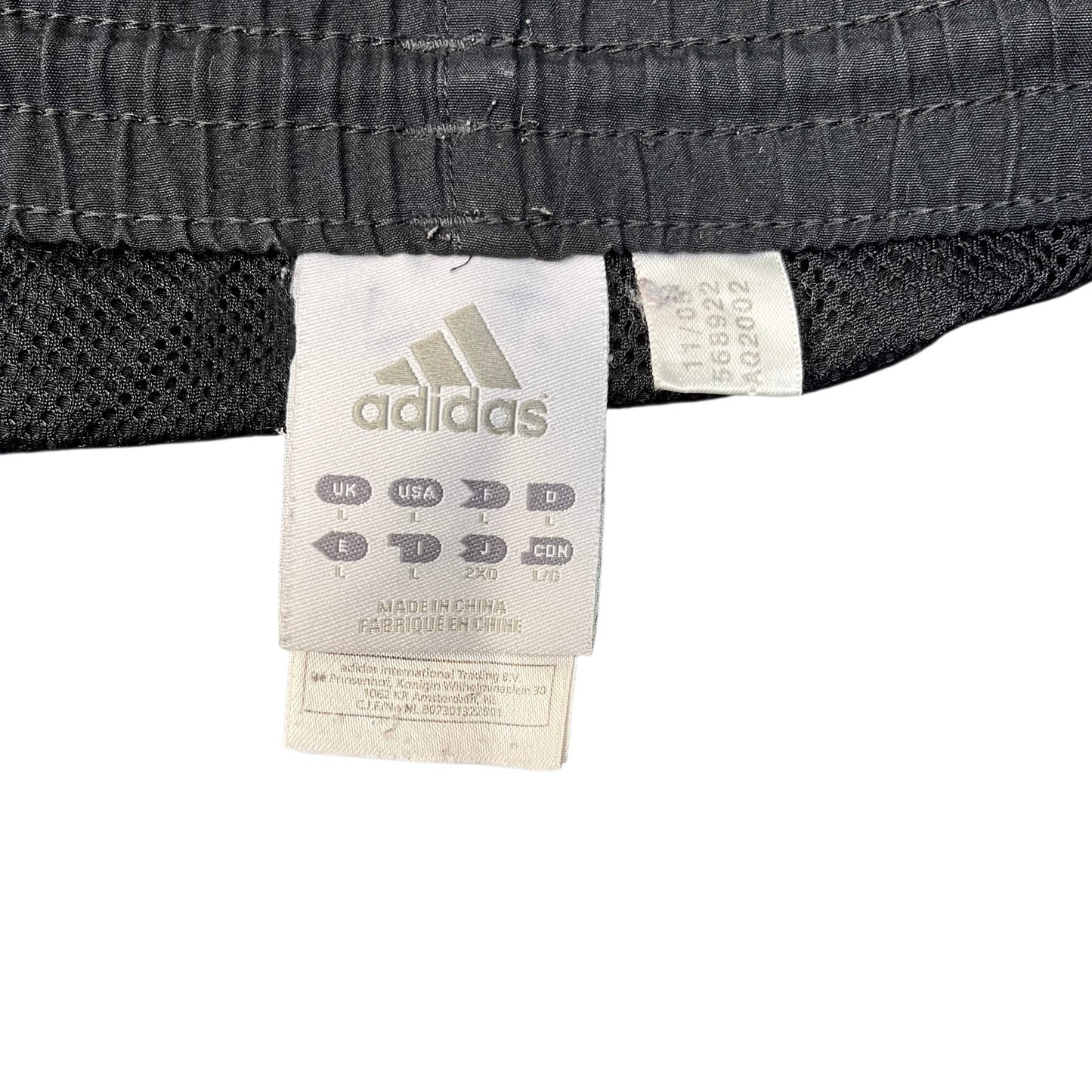 Adidas Athletic Shorts Men L 39" Waist Black Mesh Lined Gym Training Drawstring