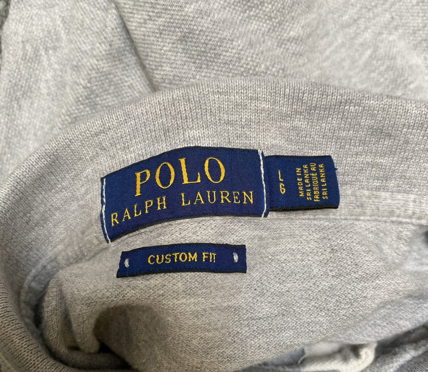 Ralph Lauren Polo Shirt Womens Large Grey Golf Performance Custom Fit Pony Logo