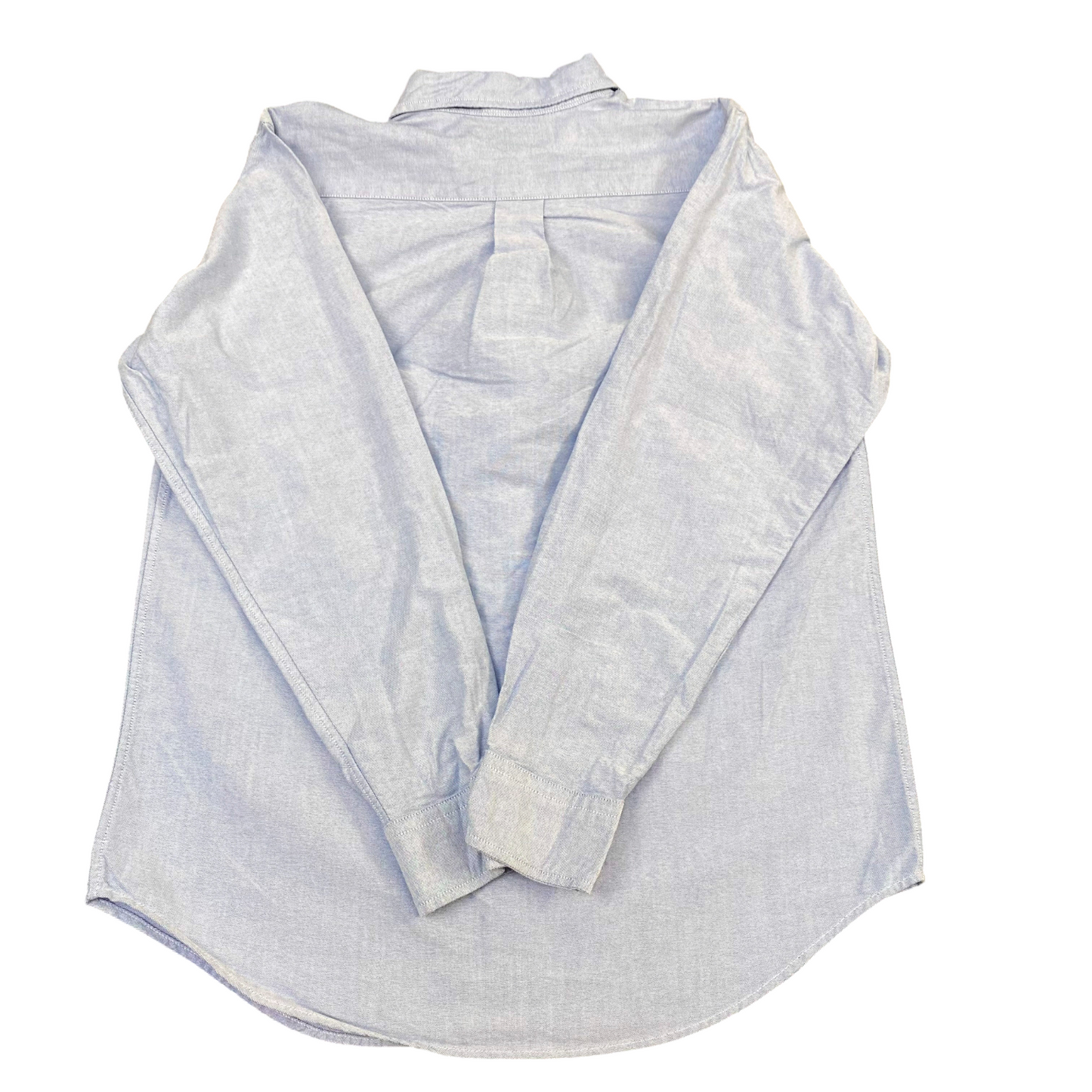 Ralph Lauren Formal Shirt Mens S Blue Long Sleeve Brown Pony Logo Button Down